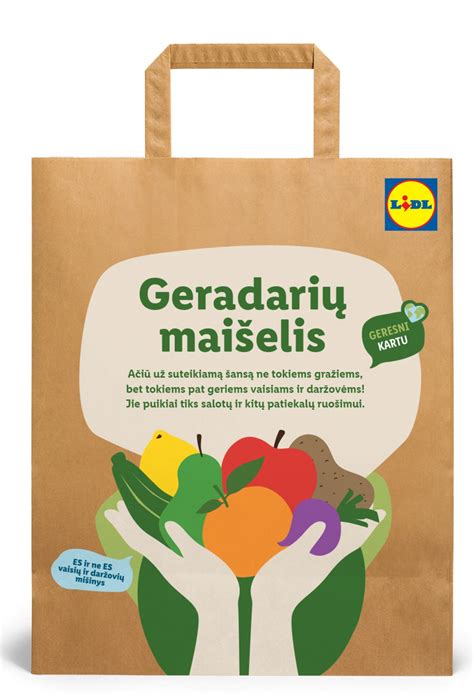 „Geradarių maišelis“ su daržovėmis parduotuvėje