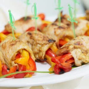 Vištienos suktinukai su paprika ir mocarela