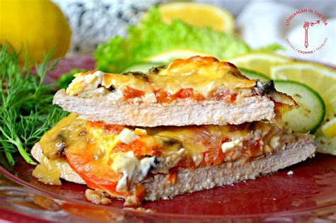 Klasikinis kiaulienos kepsnys su sūriu orkaitėje