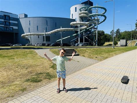 Druskininkų kurorto panorama su Druskininkų Vandens Parku