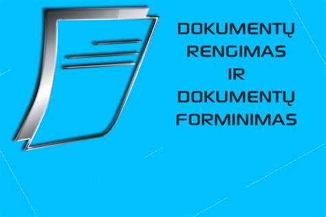 verslo įmonės dokumentų ir rekvizitų pavyzdys