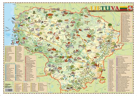 Lietuvos žemėlapis su Kazlų Rūdos nuoroda
