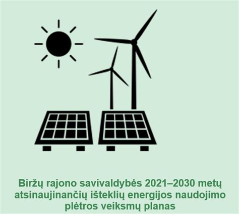 Žaliosios energijos simbolis su atsinaujinančių išteklių ikonomis