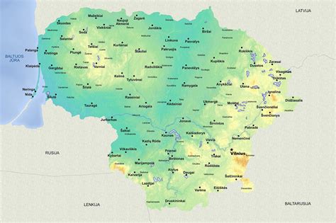Žemėlapis, rodantis restoranų lokacijas Karoliniškėse