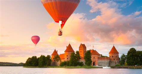Žiemos skrydis oro balionu virš Trakų