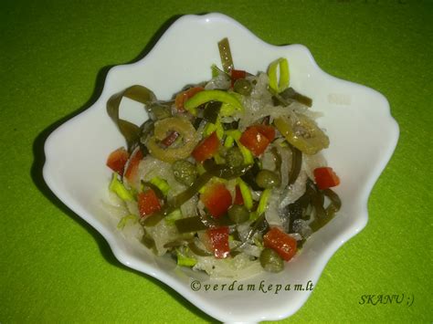 Įvairūs jūros kopūstų patiekalai