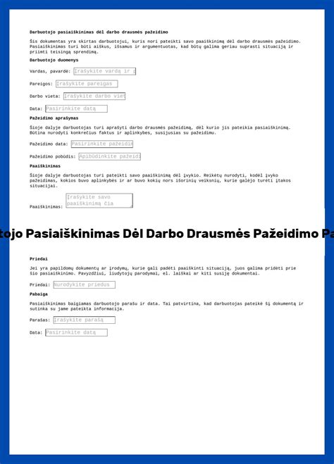 Darbuotojo darbo vieta su pietų pertrauka