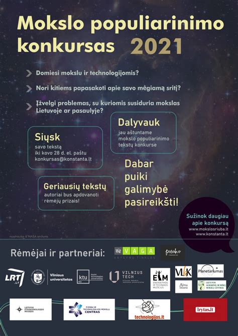 Konferencija, kurioje pristatomi mokslo populiarinimo konkursų rezultatai