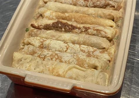 Lietiniai blynai kepti orkaitėje su padažu