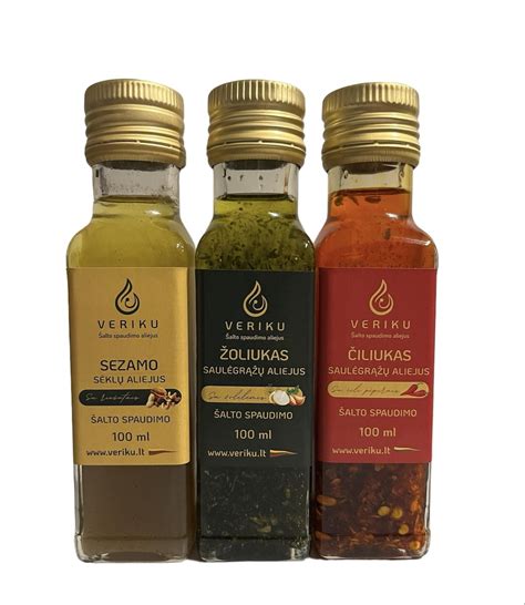 Įvairių marinatų ir padažų ingredientai