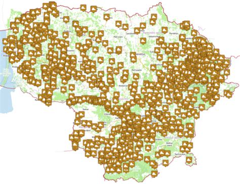 Piliakalnių žemėlapis