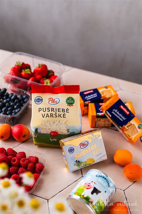 Ingredientai baltam varškės tinginiui