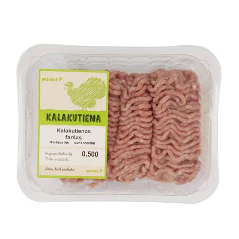 Kalakutienos faršas ir prieskoniai kukuliams