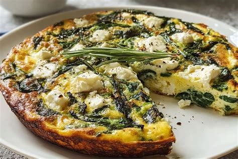 Cukinijų frittata su feta