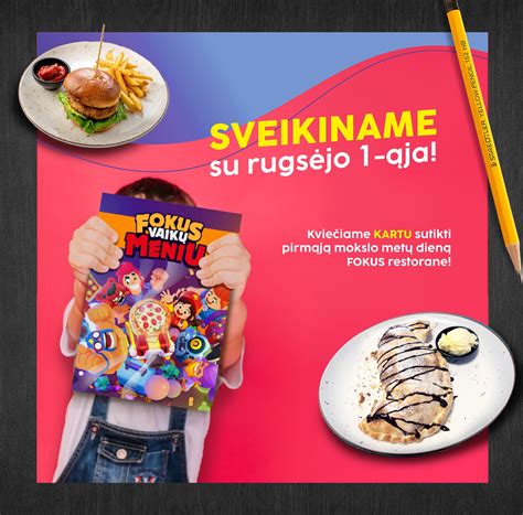 Vaikų pietų patiekalų asortimentas