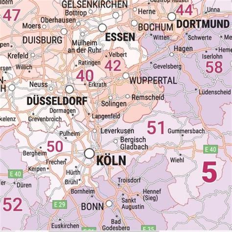 Vokietijos žemėlapis su pagrindiniais miestais