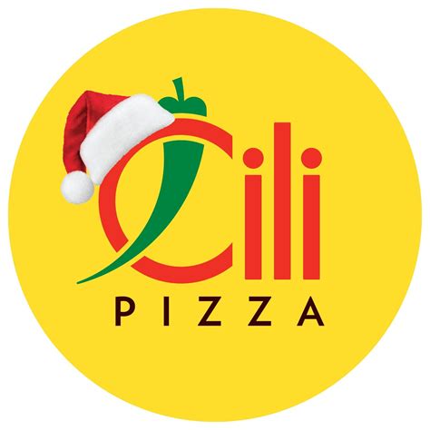 Čili Pizza logotipas ir maisto nuotraukos