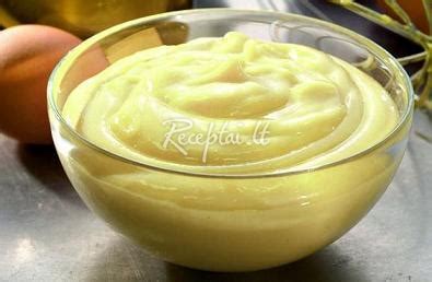 Klasikinio krienų majonezo padažo ingredientai