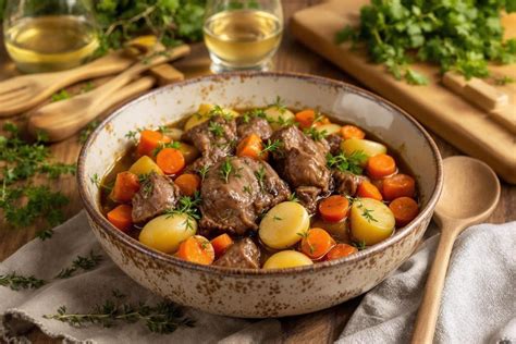 Prancūziško Navarin d'agneau pjaustymo technikos