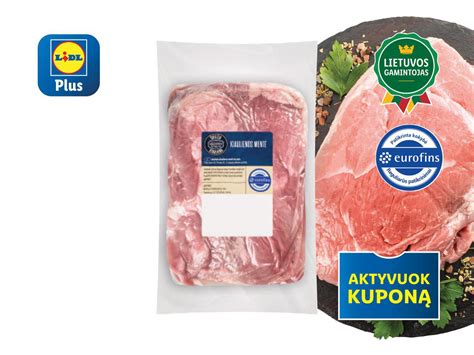 Šviežia mėsa parduotuvėje