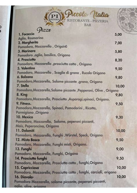 Piccola Italia restorano interjeras