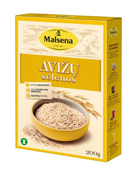 Avižų sėlenos dubenėlyje