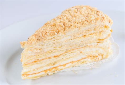 Slice of Napoleon cake