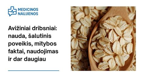 Avižiniai dribsniai ir jų nauda