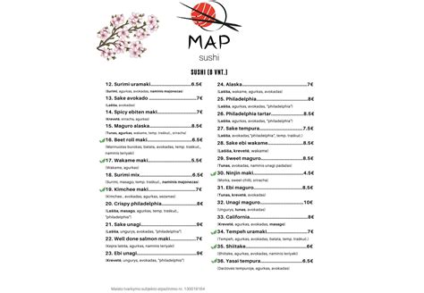Map of Sushi Sushi locations in Vilnius
