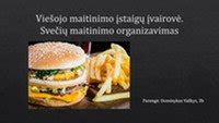 Lietuvos miestų maitinimo įstaigų įvairovė