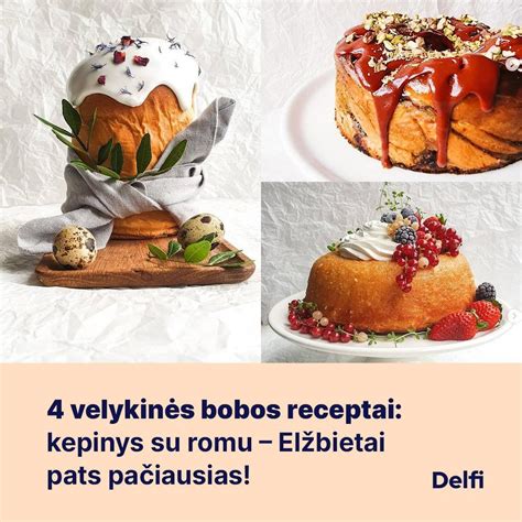 Įvairios Velykų bobos formos