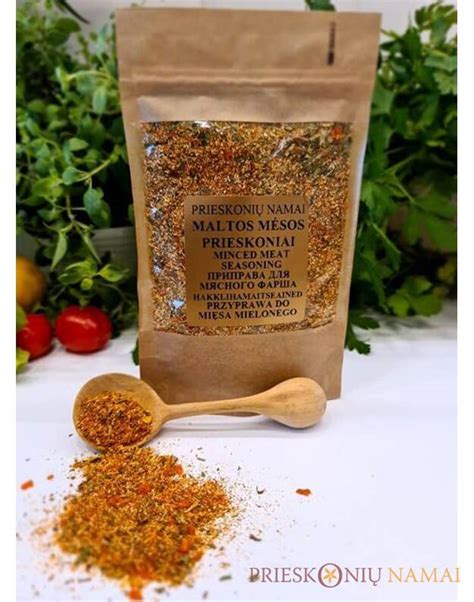 prieskoniai maltos mėsos patiekalams