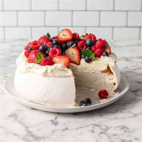 Ingredientai Pavlova tortui