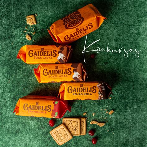 „Gaidelio“ sausainių įvairovė