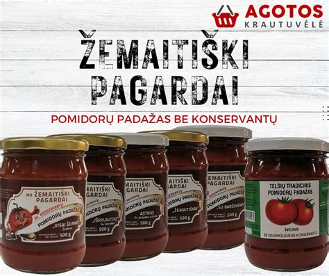 Įvairių pomidorų padažų tipai