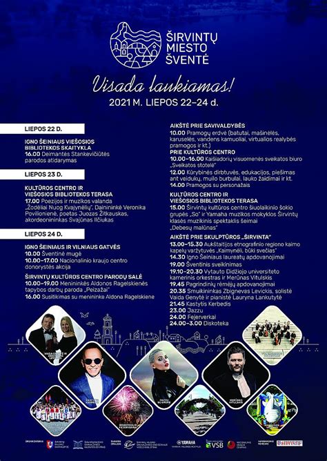 Pasvalio miesto šventės programa