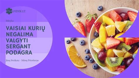 Maisto produktų, kuriuos reikėtų vengti sergant podagra, sąrašas