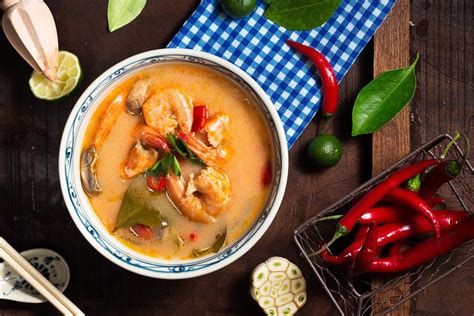 Tom Yum sriubos ingredientai