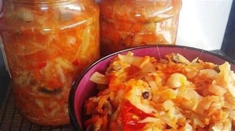 Klasikinė kopūstų mišrainė žiemai