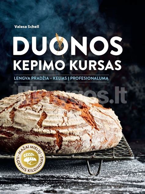 Duonos kepimo knygos viršelis ir turinys