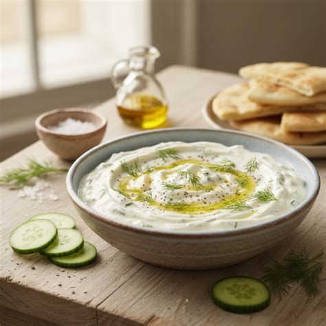 Tzatziki padažo ingredientai