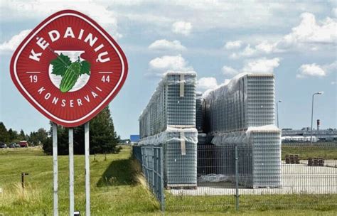 Kėdainių konservų fabriko pastato eksterjeras ir logotipas
