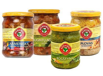 Pavyzdinė Kėdainių konservų pupelių sriubos pakuotė ir patiekimo idėja
