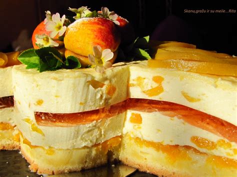 Persikinis maskarponės tortas
