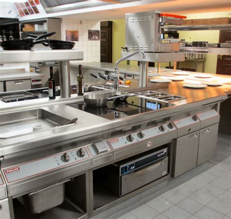 Profesionali virtuvės įrangos išdėstymo schema