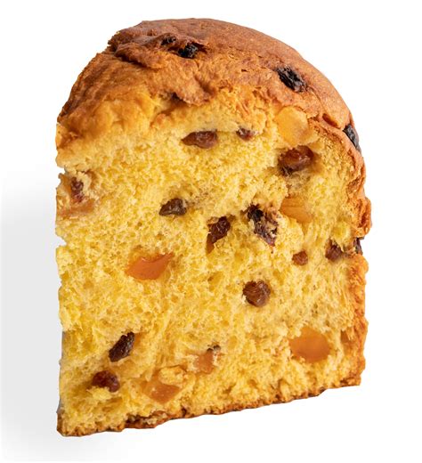 Aukštos kokybės panettone pyragas su razinomis ir citrusinių vaisių žievelėmis