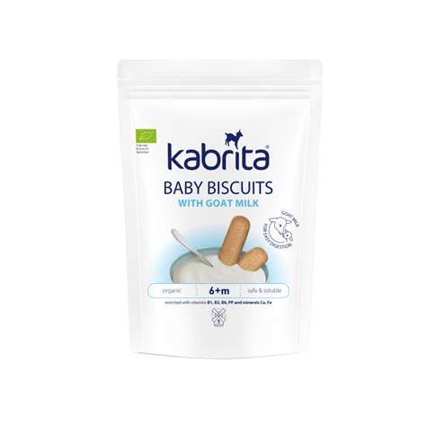 Kabrita kūdikių sausainiai ir jų savybės