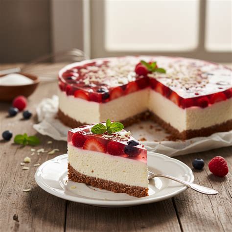 Gaivus varškės tortas su kiviais ir obuoliais