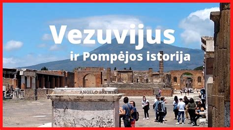 Pompėjos griuvėsiai Vezuvijaus fone