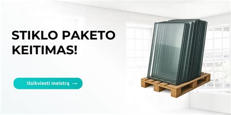 Stiklo paketo sandaros schema su skirtingais stiklais ir tarpinėmis